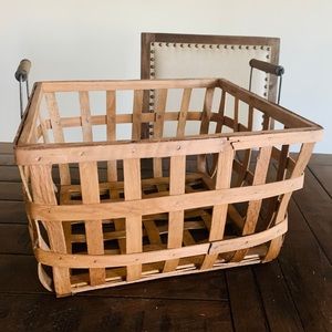 Large wood basket